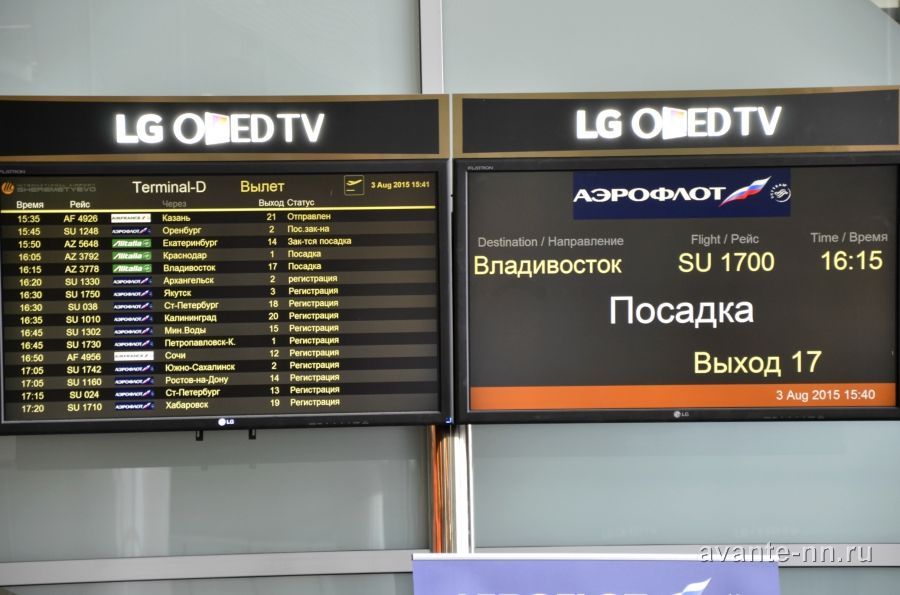 Москва, аэропорт Шереметьево